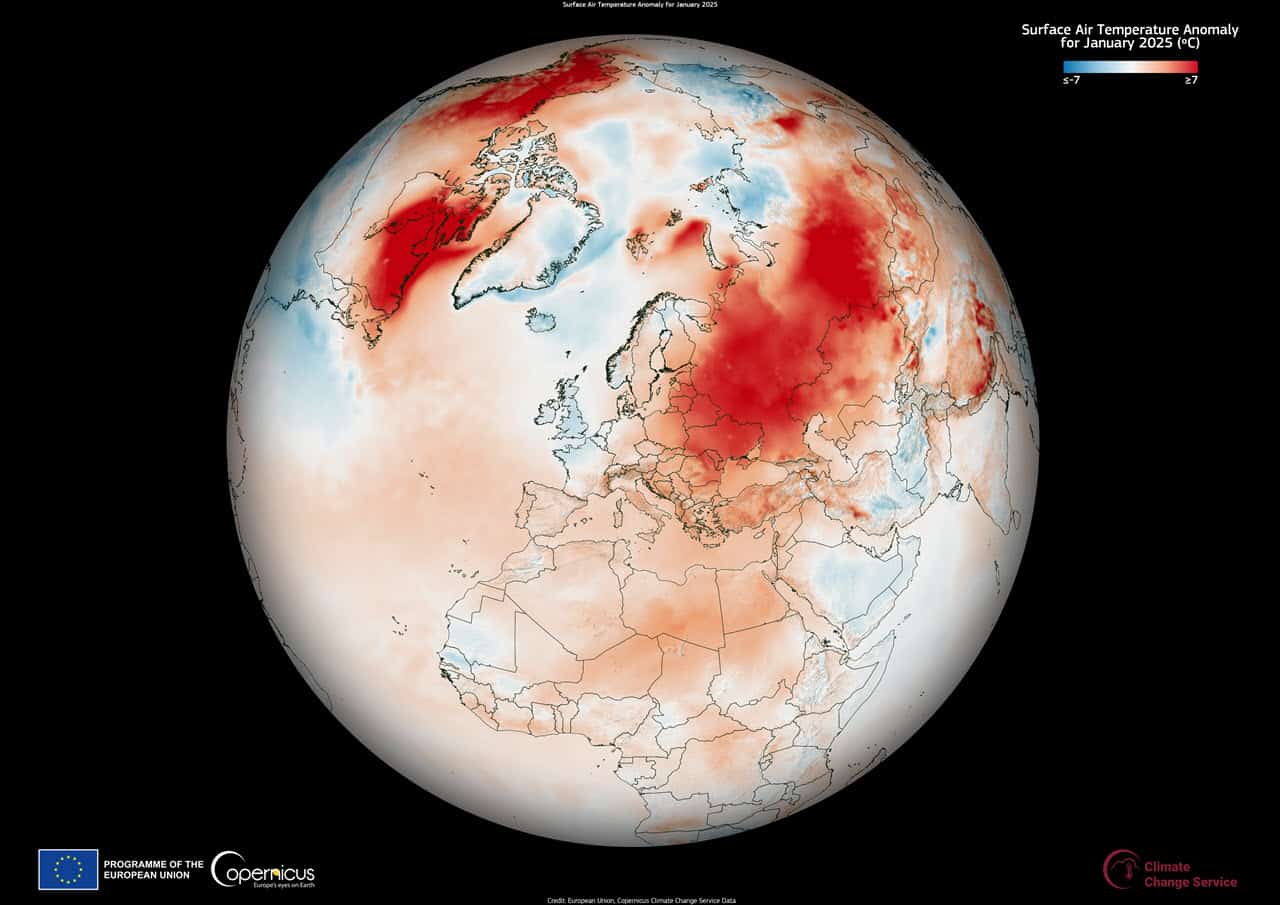 Meteo GENNAIO 2025: Copernicus avverte, il CALDO è stato RECORD. Analisi conseguenze
