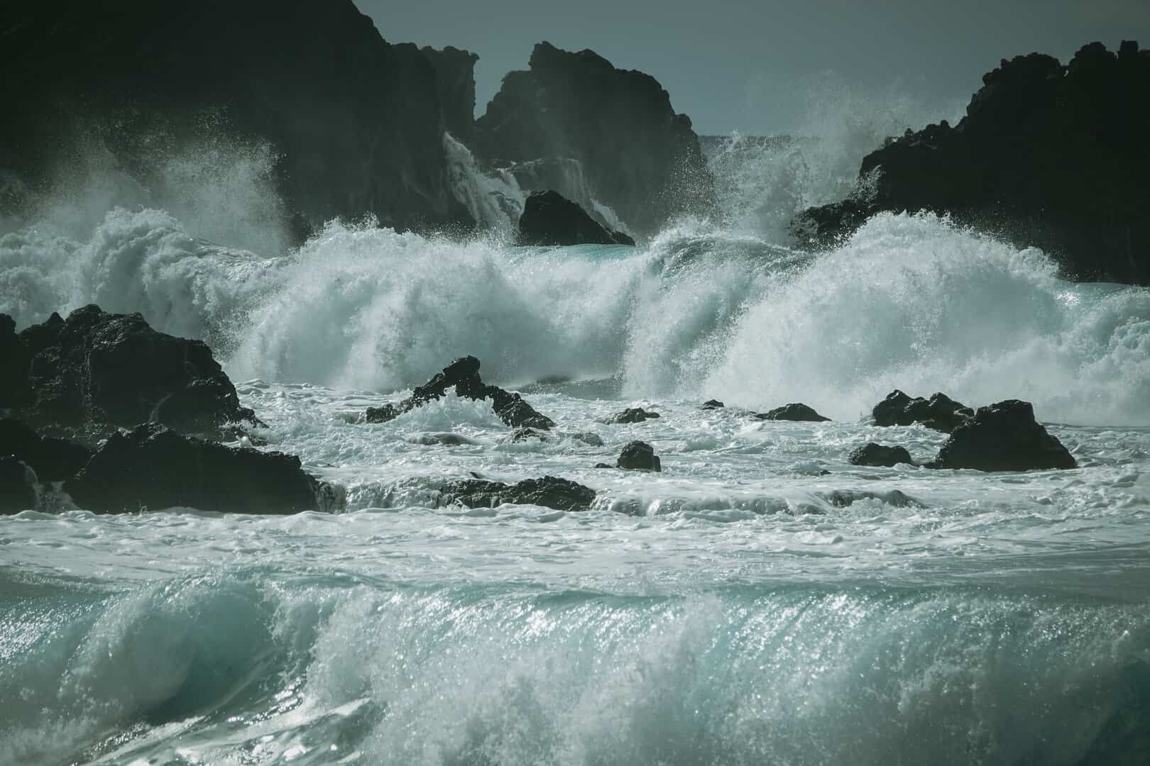 Canary Islands high waves
