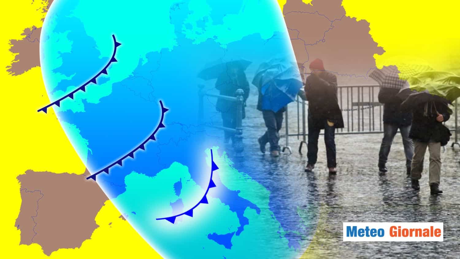 Breve Tregua meteo, poi raffica di PERTURBAZIONI pronta a invadere l’Italia