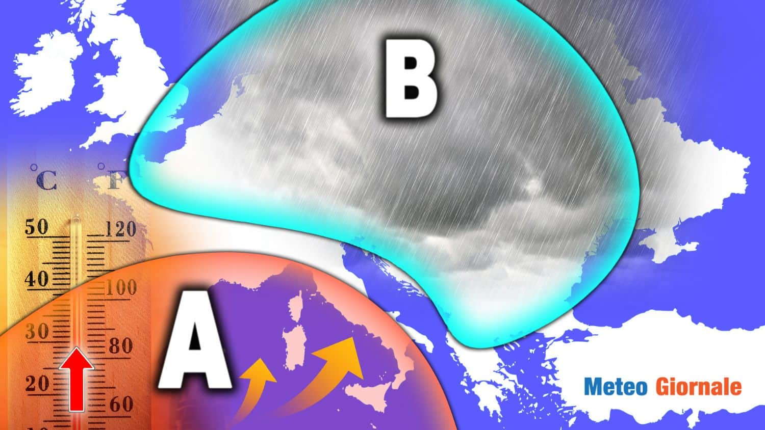 Meteo: Gelo prima, poi l’Anticiclone Africano sfonda le porte dell’Italia
