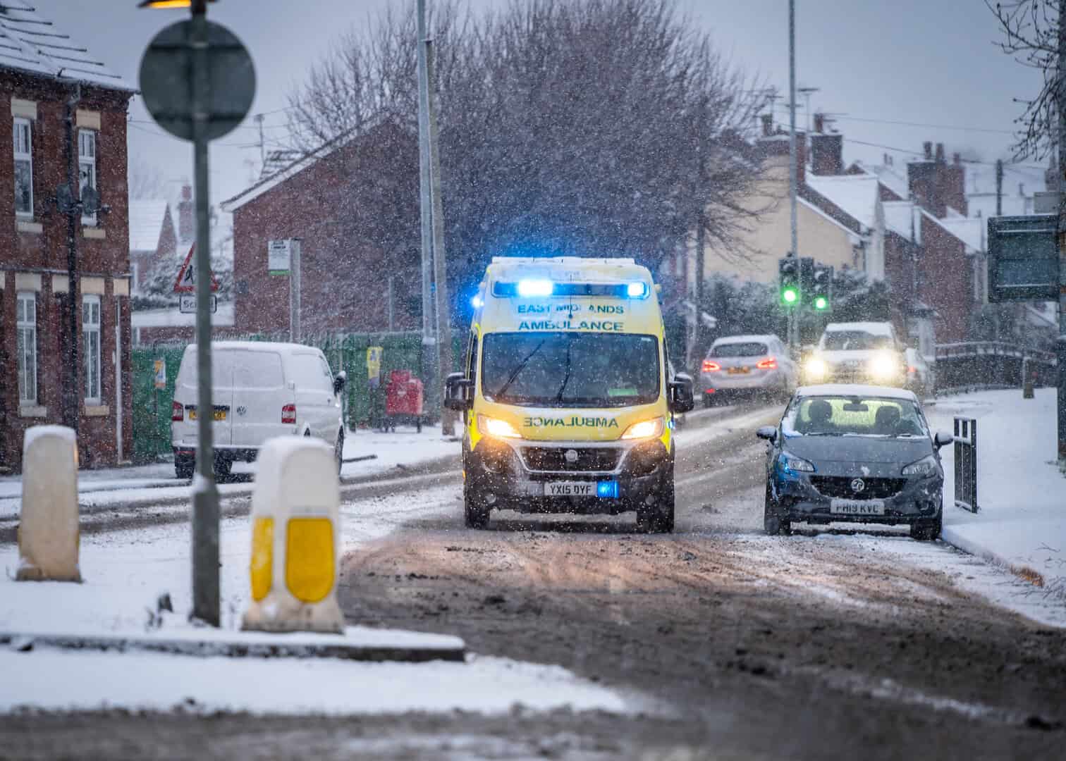 Snow covered Midlands