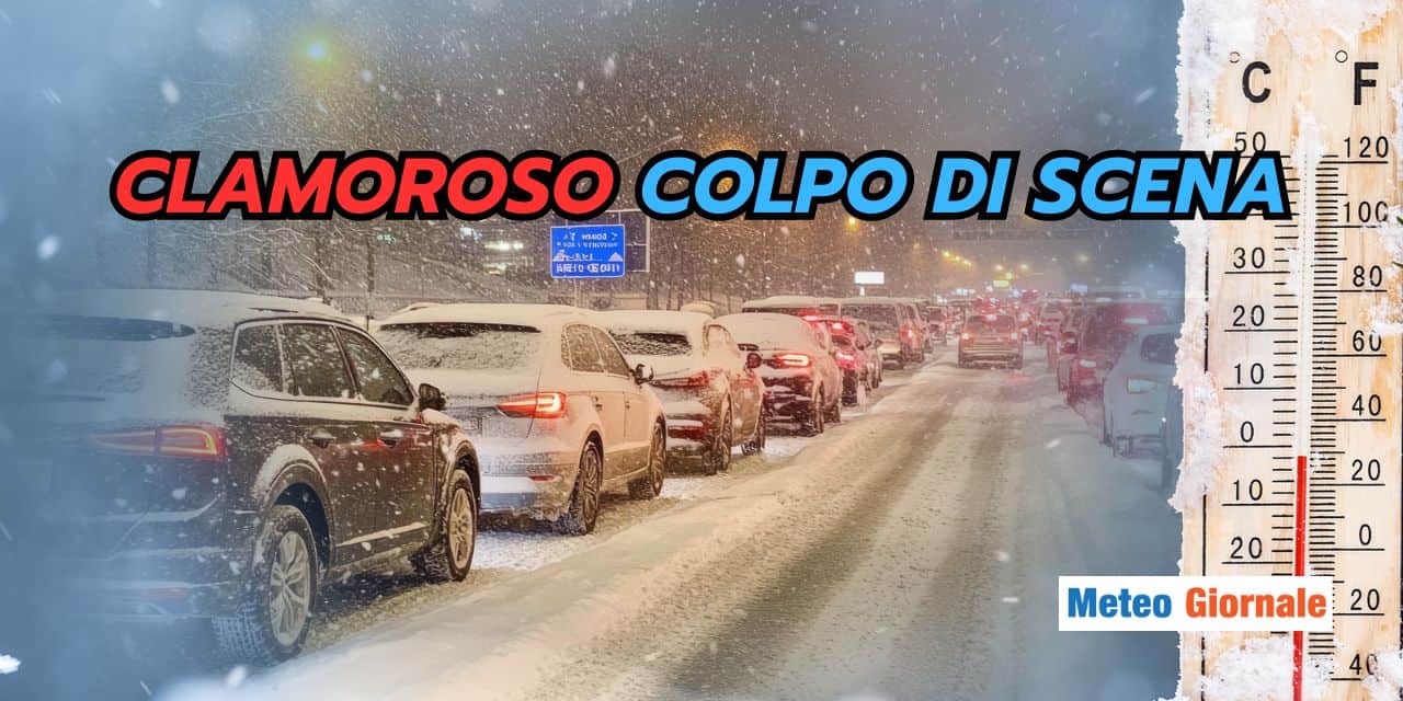 NEVE a palate in una NUOVA DATA, ribaltone meteo stupefacente