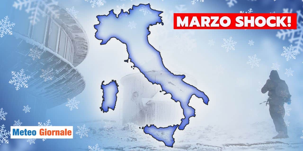 Meteo: Marzo la spara grossa, ecco l’irruzione Artica