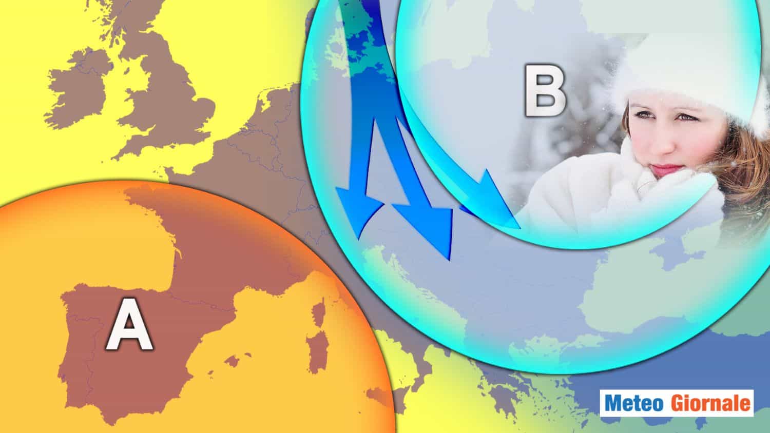 Previsioni Meteo: altro che PRIMAVERA. WEEKEND con ARIA FREDDA e CALO TERMICO.