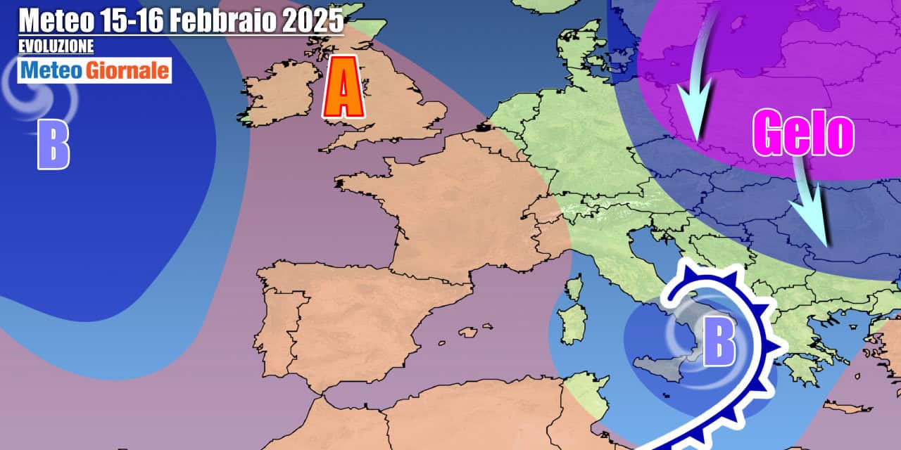 Meteo Italia: vortice freddo con neve in arrivo tra Venerdì 14 e il weekend