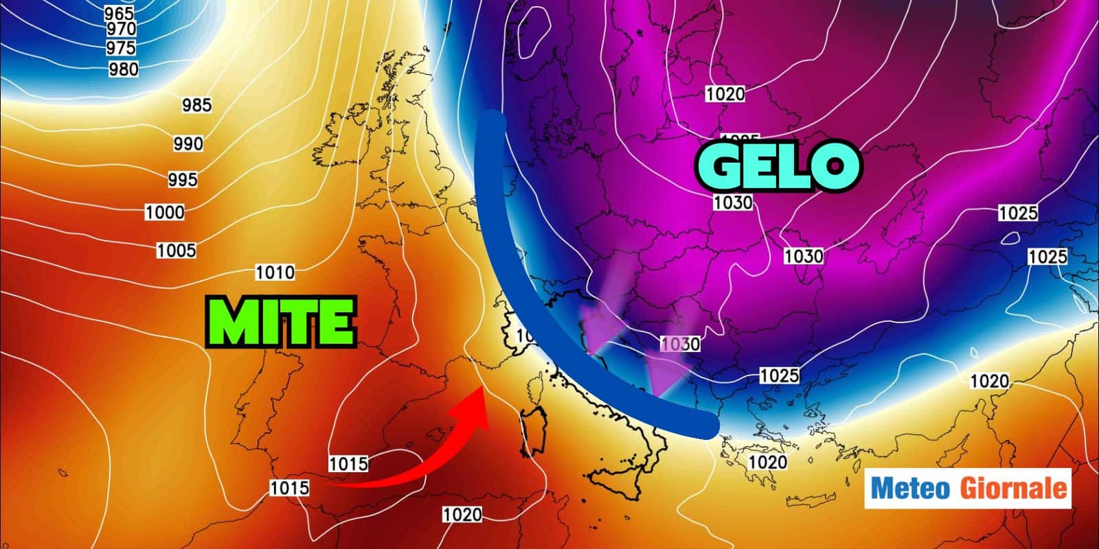 Meteo: tra Anticiclone e FREDDO da EST, l’Inverno resiste