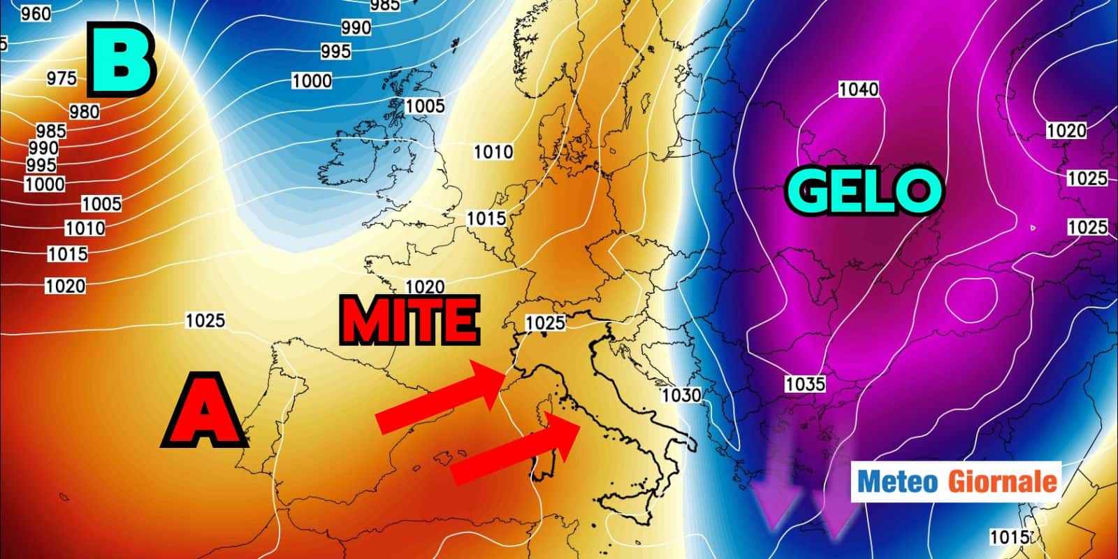 Meteo: avanza l’Anticiclone, più nubi e clima mite, ma l’Inverno tornerà