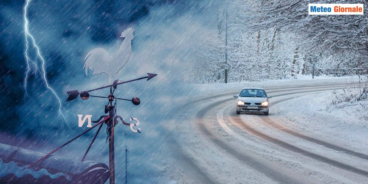 Maltempo in arrivo: fine settimana turbolento con piogge, temporali e neve