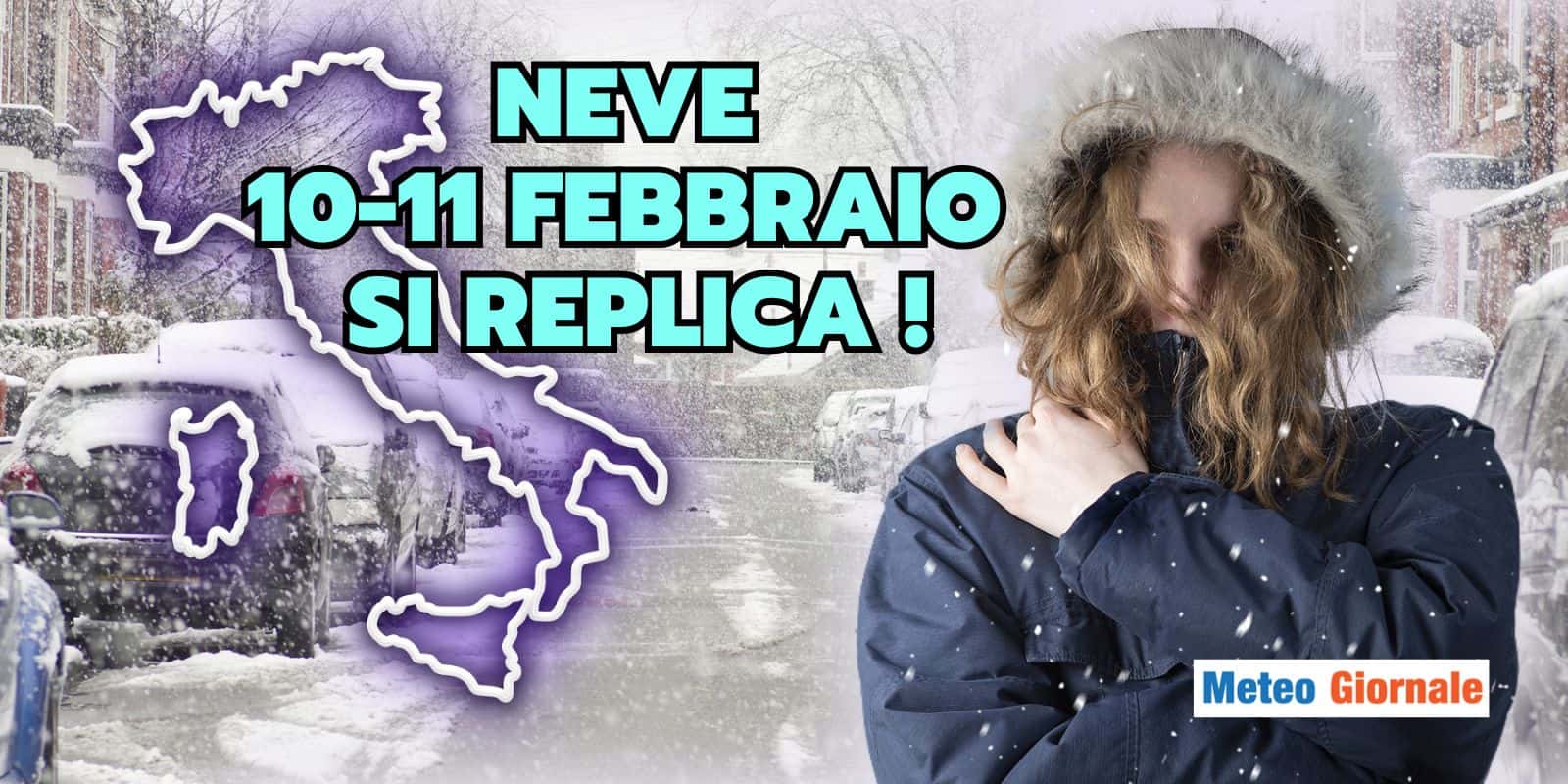 Meteo: doppio affondo invernale, 10 e 11 Febbraio, altra NEVE fino in pianura