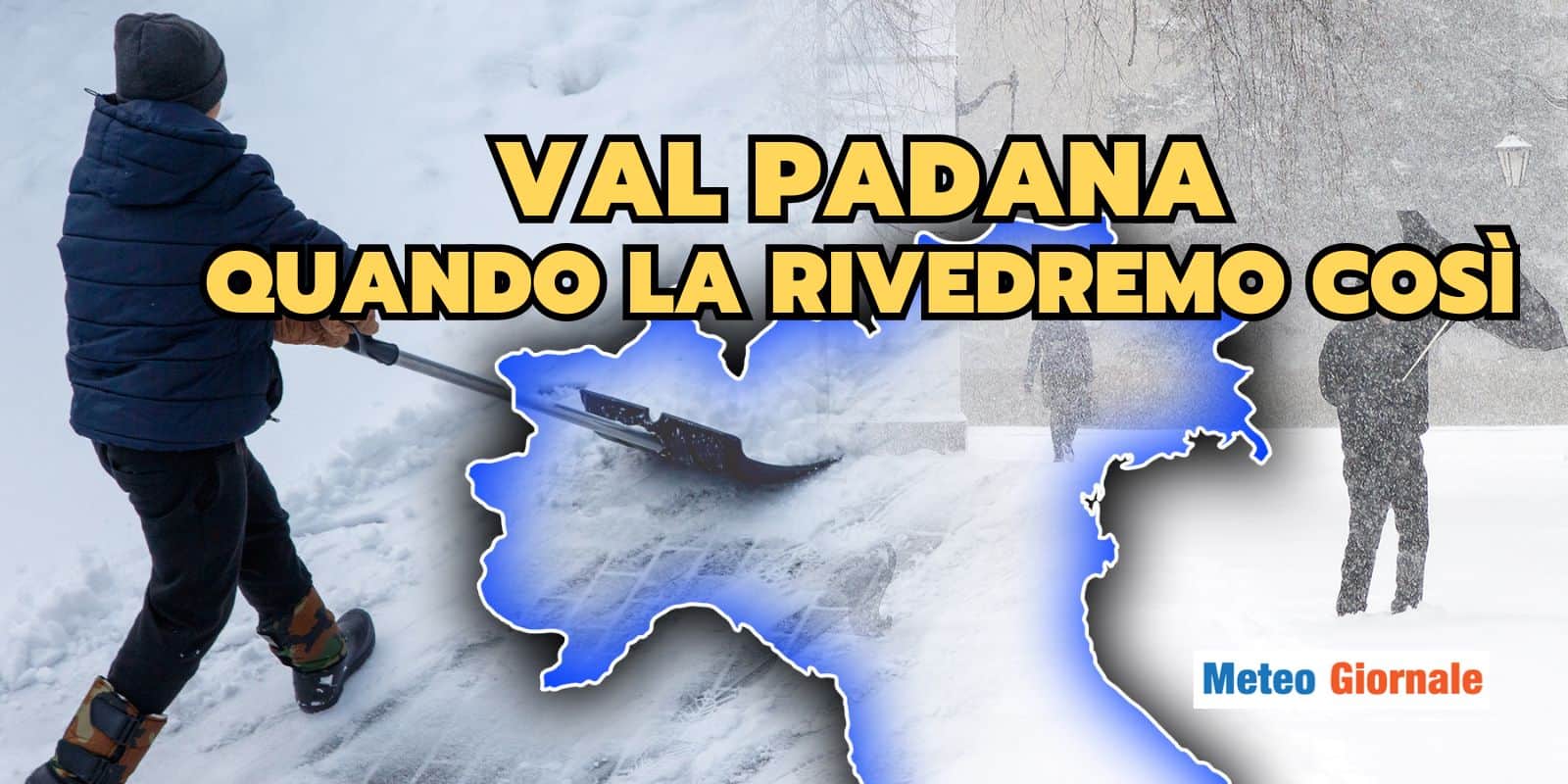 Grande nevicata in Val Padana, chance in aumento per un evento meteo ora eccezionale