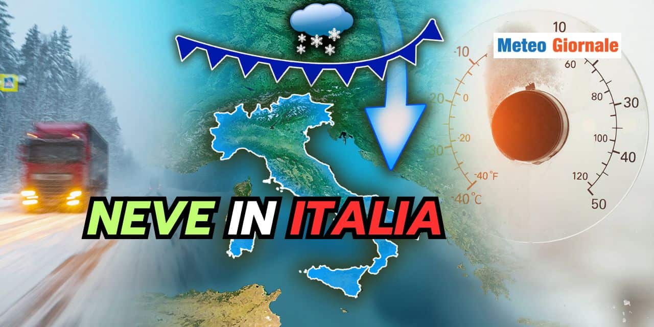 Meteo: neve in diverse Regioni d’Italia, scopri in quali città