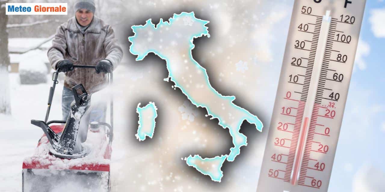 Meteo: imminente neve in arrivo fino in pianura, ecco le zone interessate