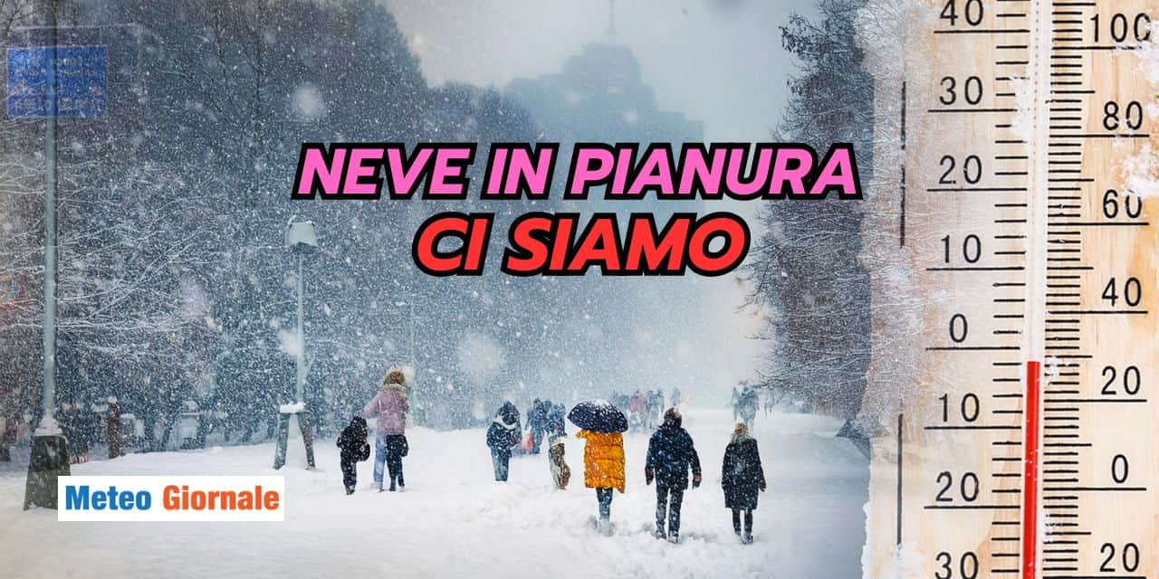 Neve alle porte della Pianura Padana: evento meteo atteso da molti