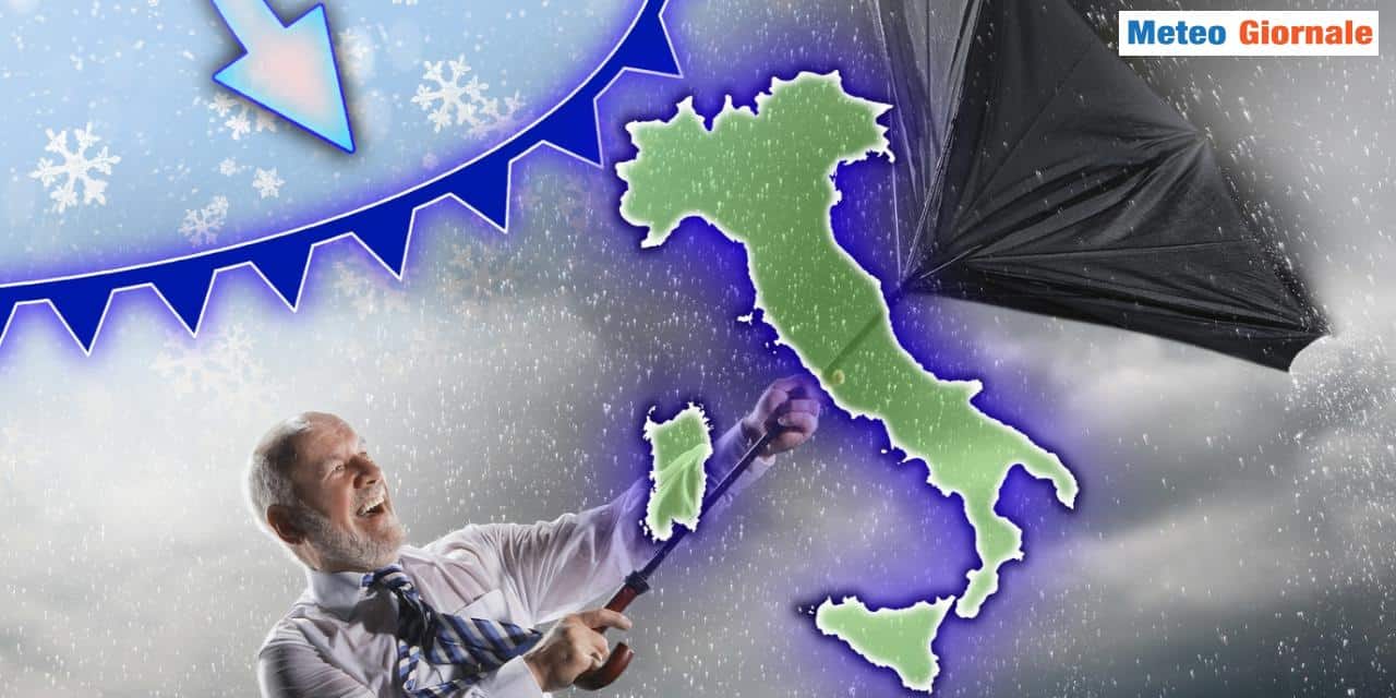 Meteo prossima settimana: tornano pioggia e neve