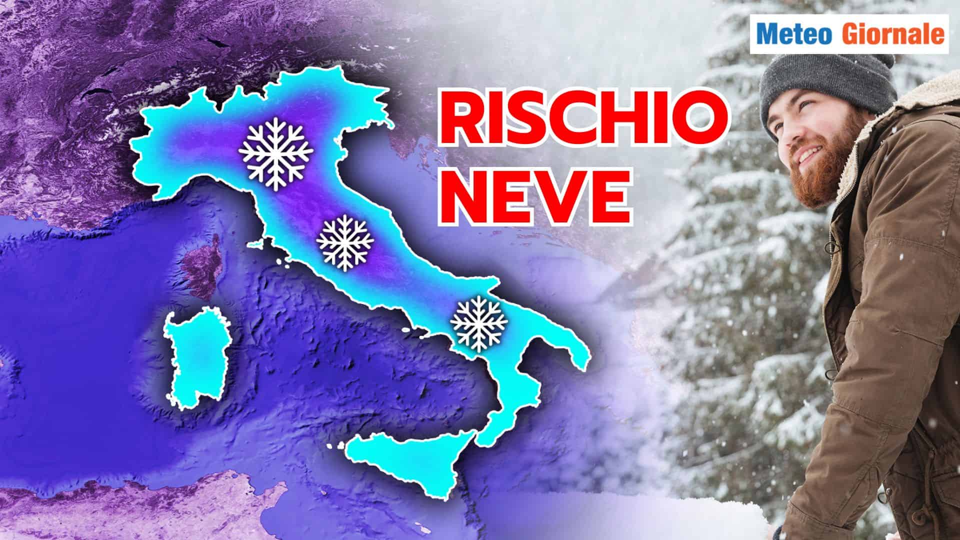 Rischio NEVE nel Meteo del fine settimana: parliamone
