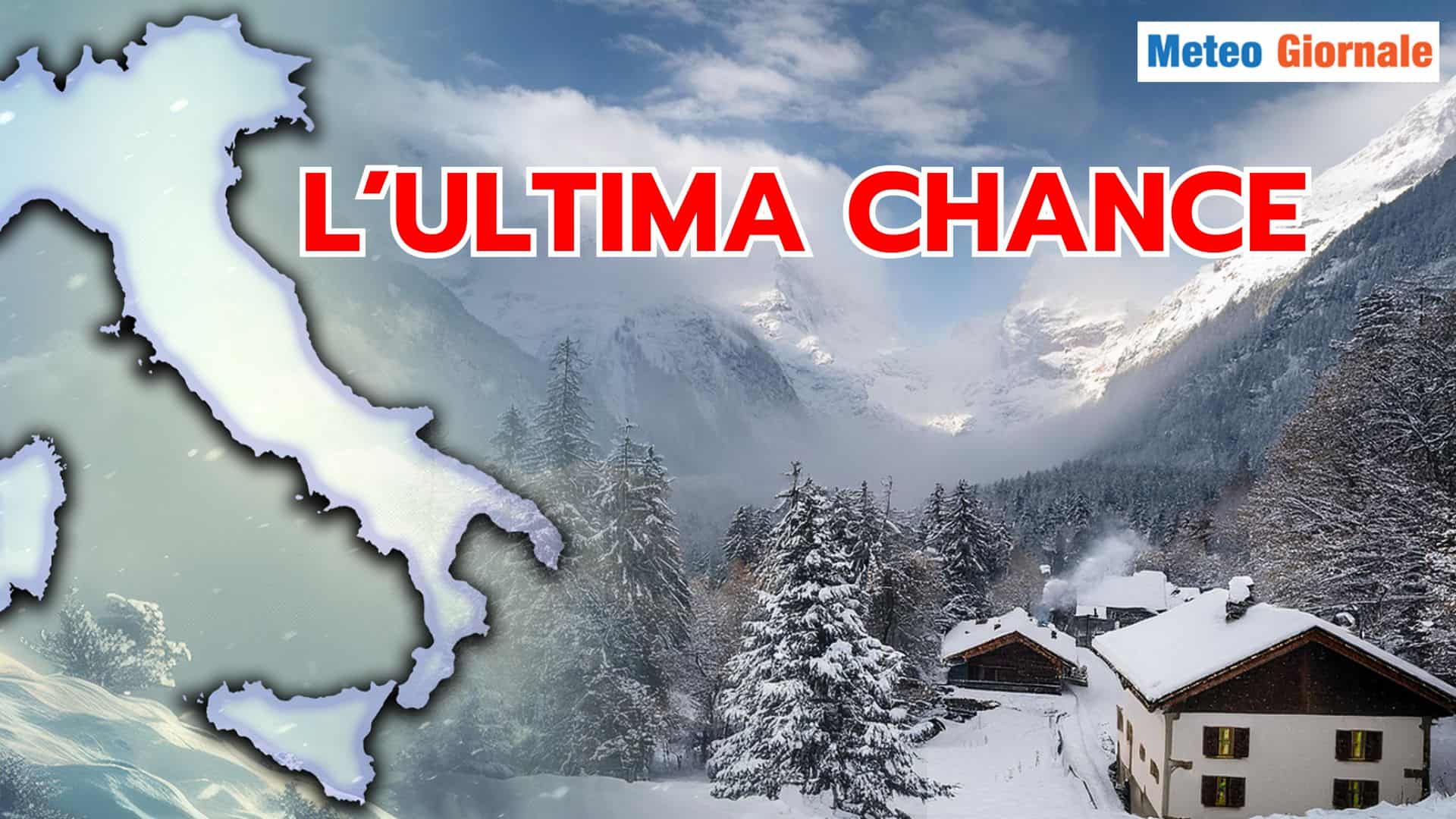 Ci si gioca tutto al “fotofinish”: il Meteo d’INVERNO subito