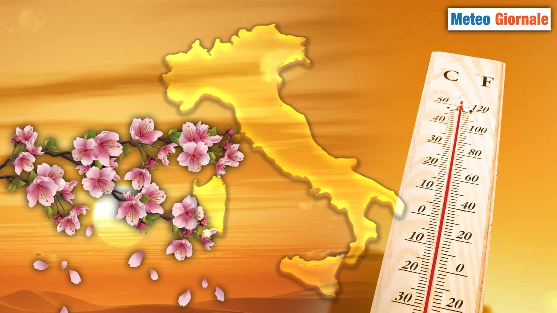 Meteo: Temperature molto miti con picchi fino a 25 gradi