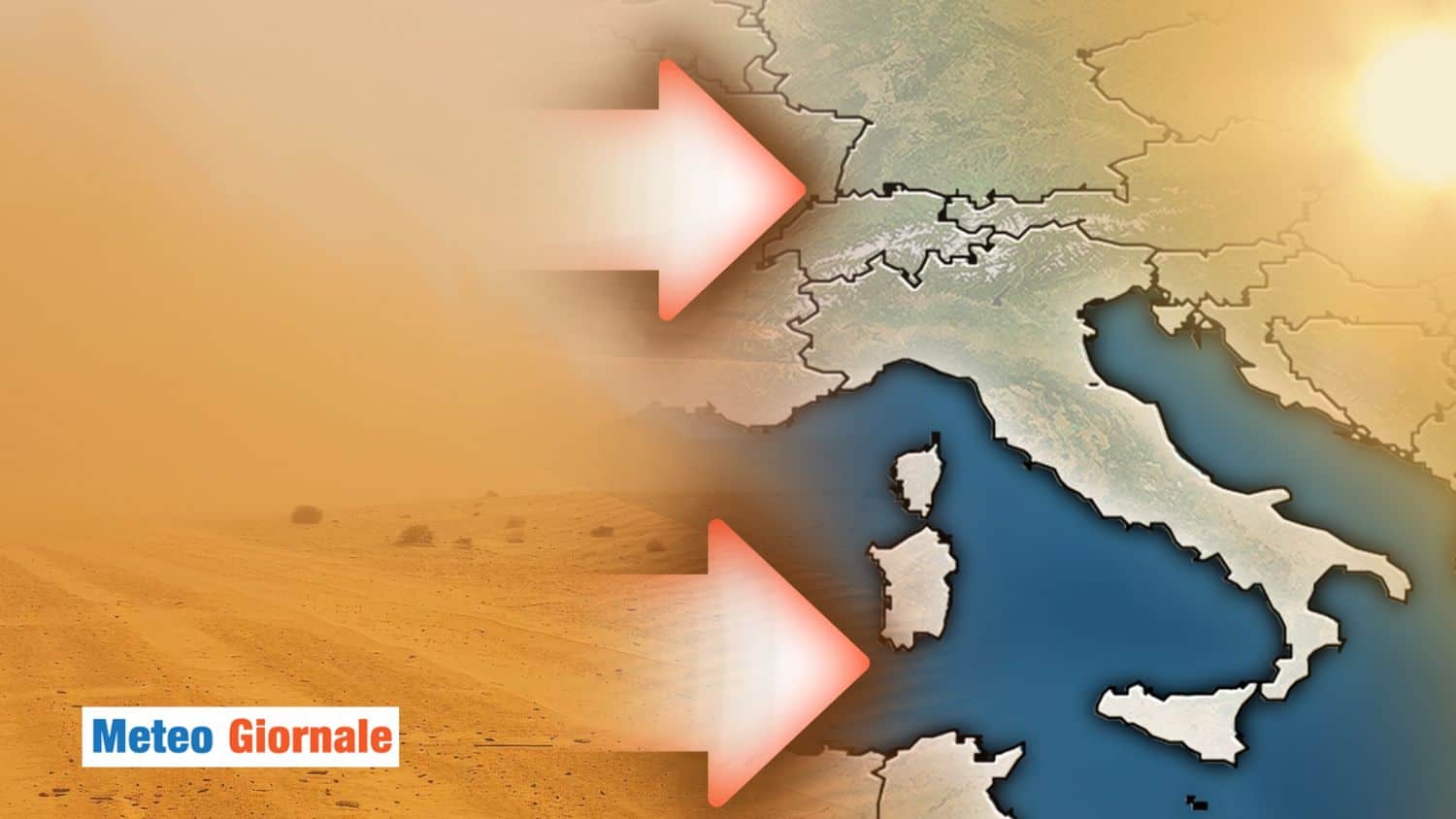 Meteo: torna la Polvere del Sahara, Italia sotto una nube gialla