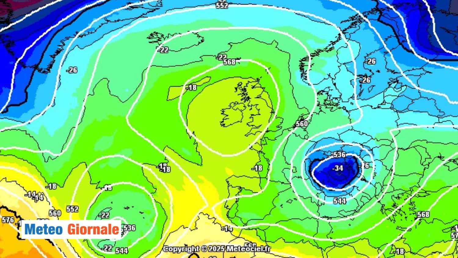 Tra il 6 e il 7 aprile arriva il GELO: ecco cosa ci aspetta con una -34°C