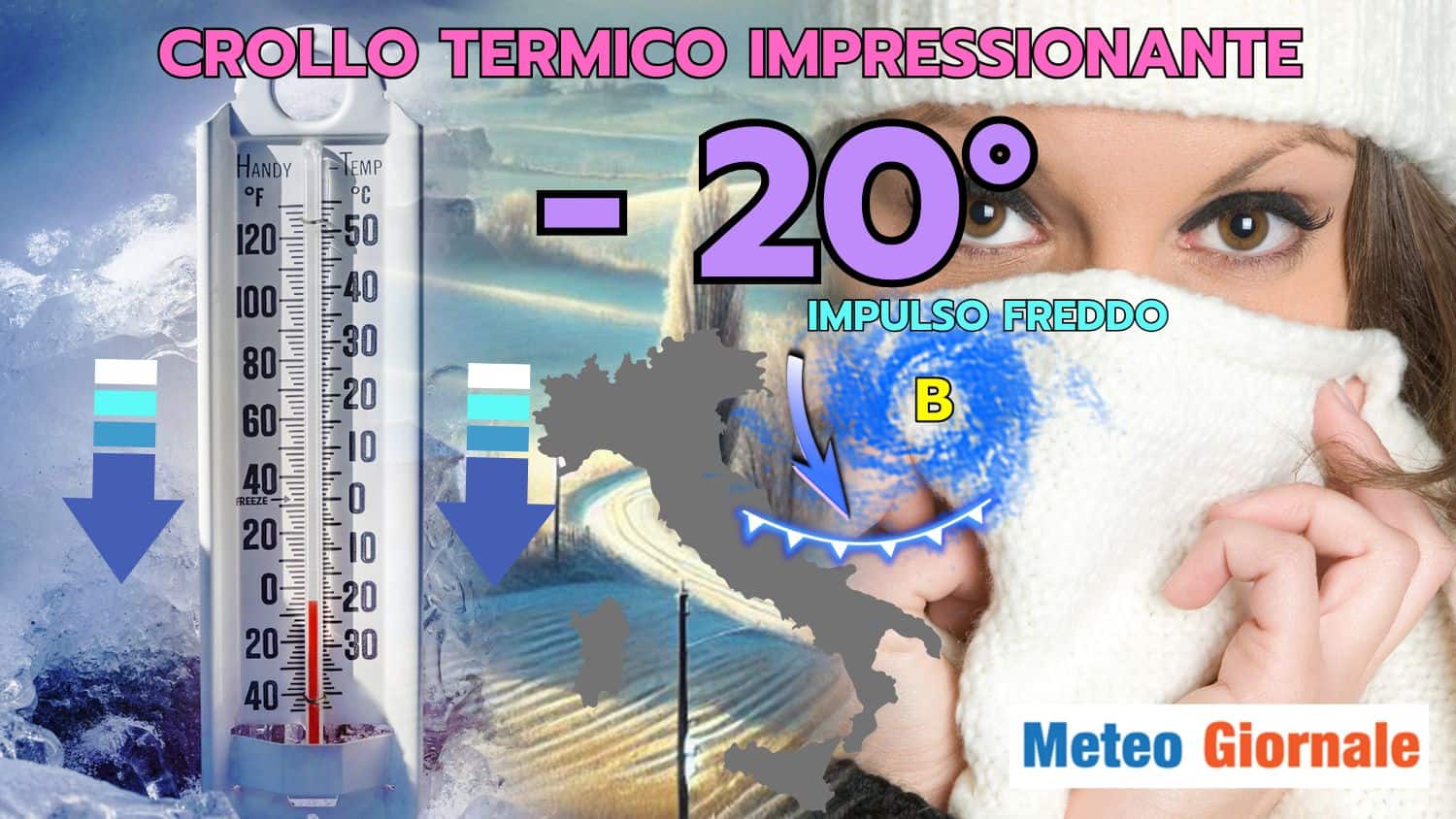 Shock termico in vista: fino a -20° in una manciata di giorni