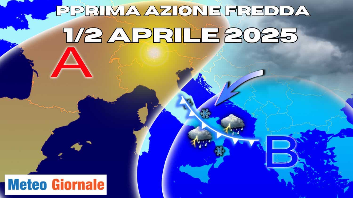 Meteo incredibile: doppio attacco invernale in aprile. I dettagli