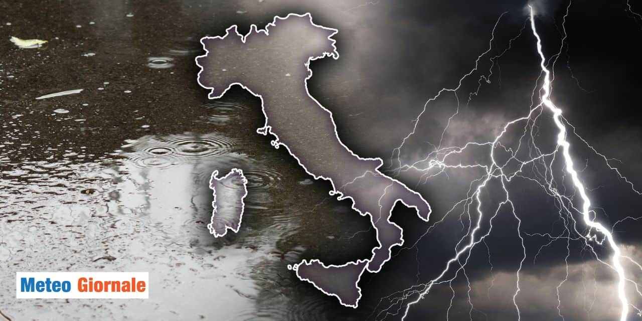 Meteo: raffica di temporali violenti, queste zone a rischio