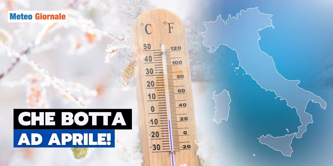 Meteo: non ci si crede! Gelo da est ad Aprile