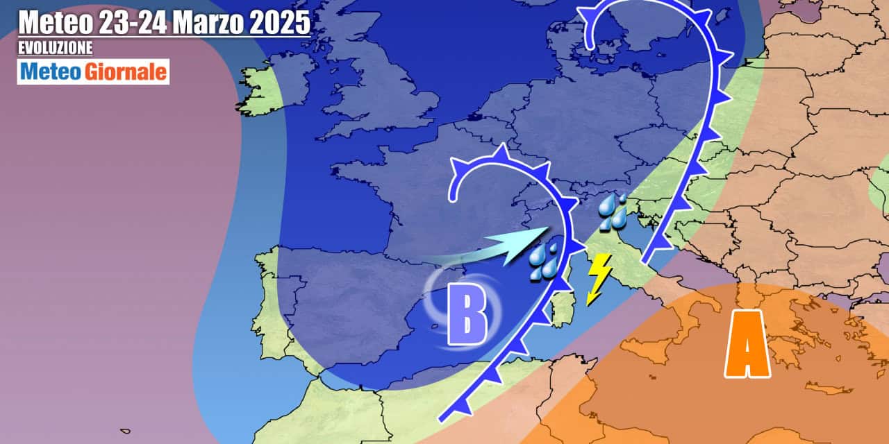 Meteo 7 Giorni: weekend con Italia spaccata in due, in arrivo tanta pioggia