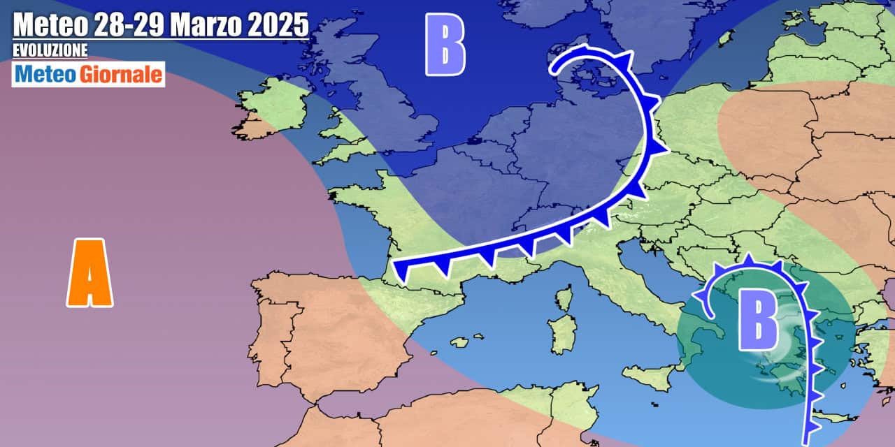 Altro maltempo in arrivo nel weekend