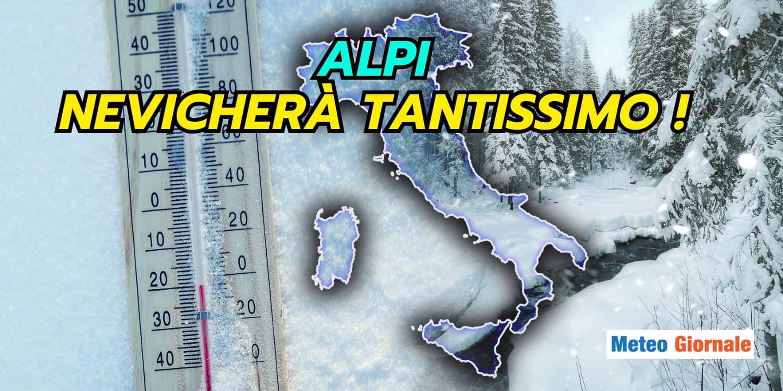 Meteo: svolta per Alpi, le NEVICATE più intense da mesi, si parte il 9 Marzo