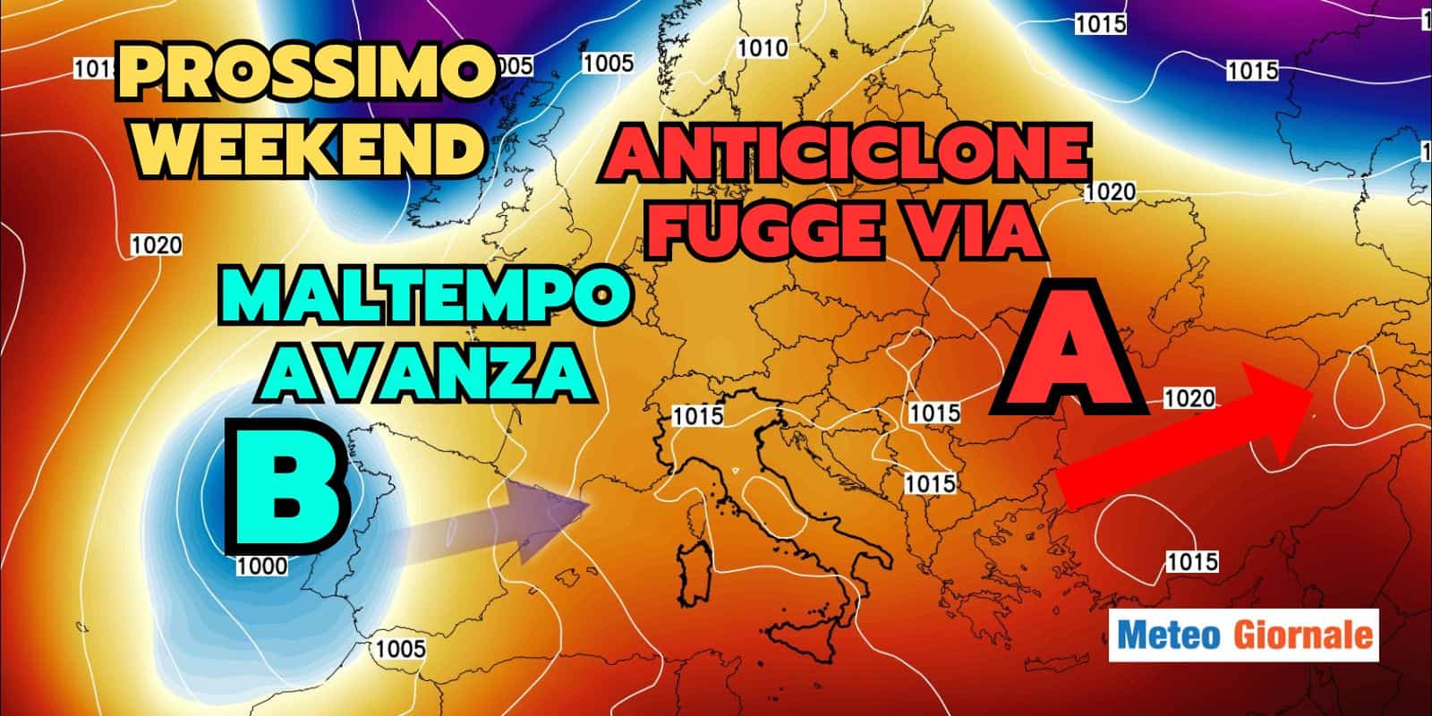 Meteo: l’Anticiclone? Un’illusione, colpo di scena in arrivo