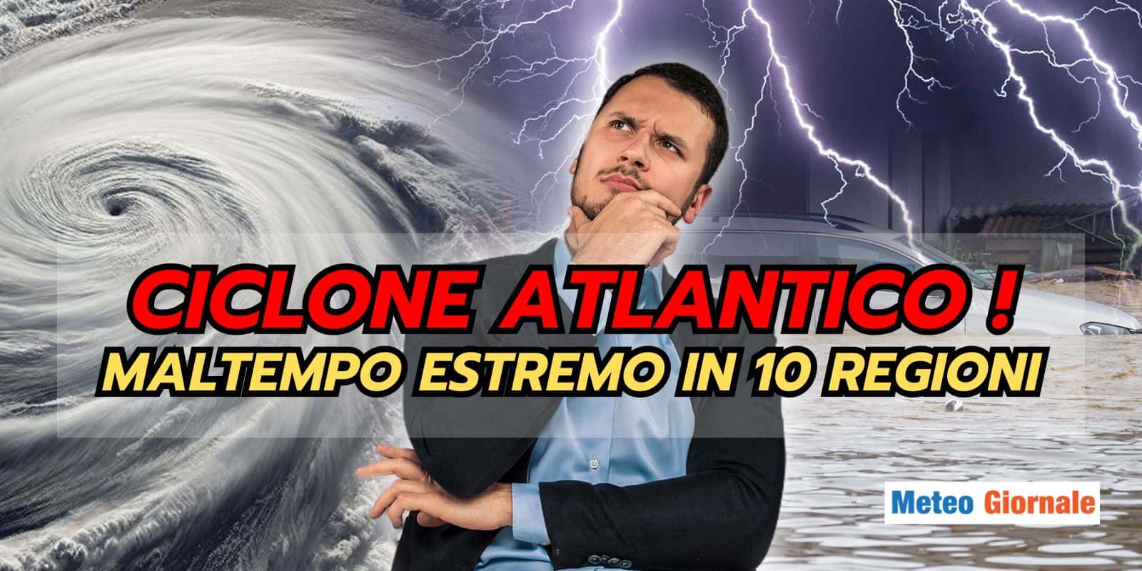 Meteo: MALTEMPO ESTREMO di Lunedì e Martedì, tante regioni a rischio temporali e nubifragi
