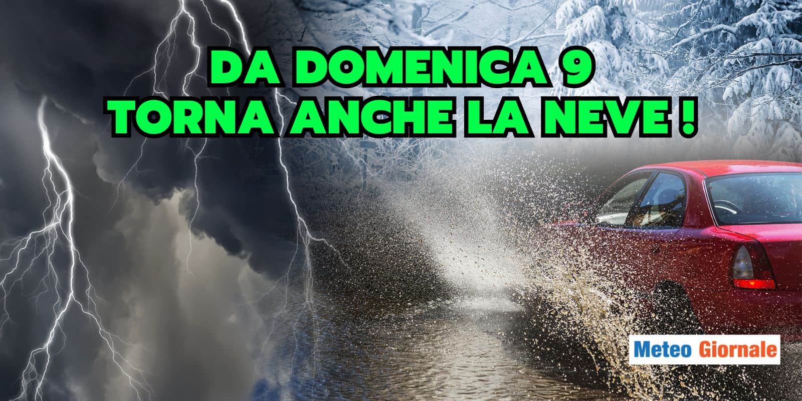 Meteo: Anticiclone STOP, da Domenica 9 torna anche la NEVE in queste zone