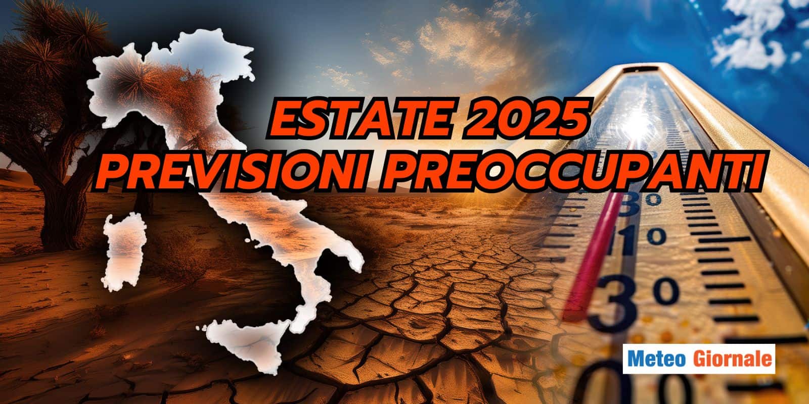 Meteo, Estate 2025: caldo estremo e siccità, previsioni preoccupanti