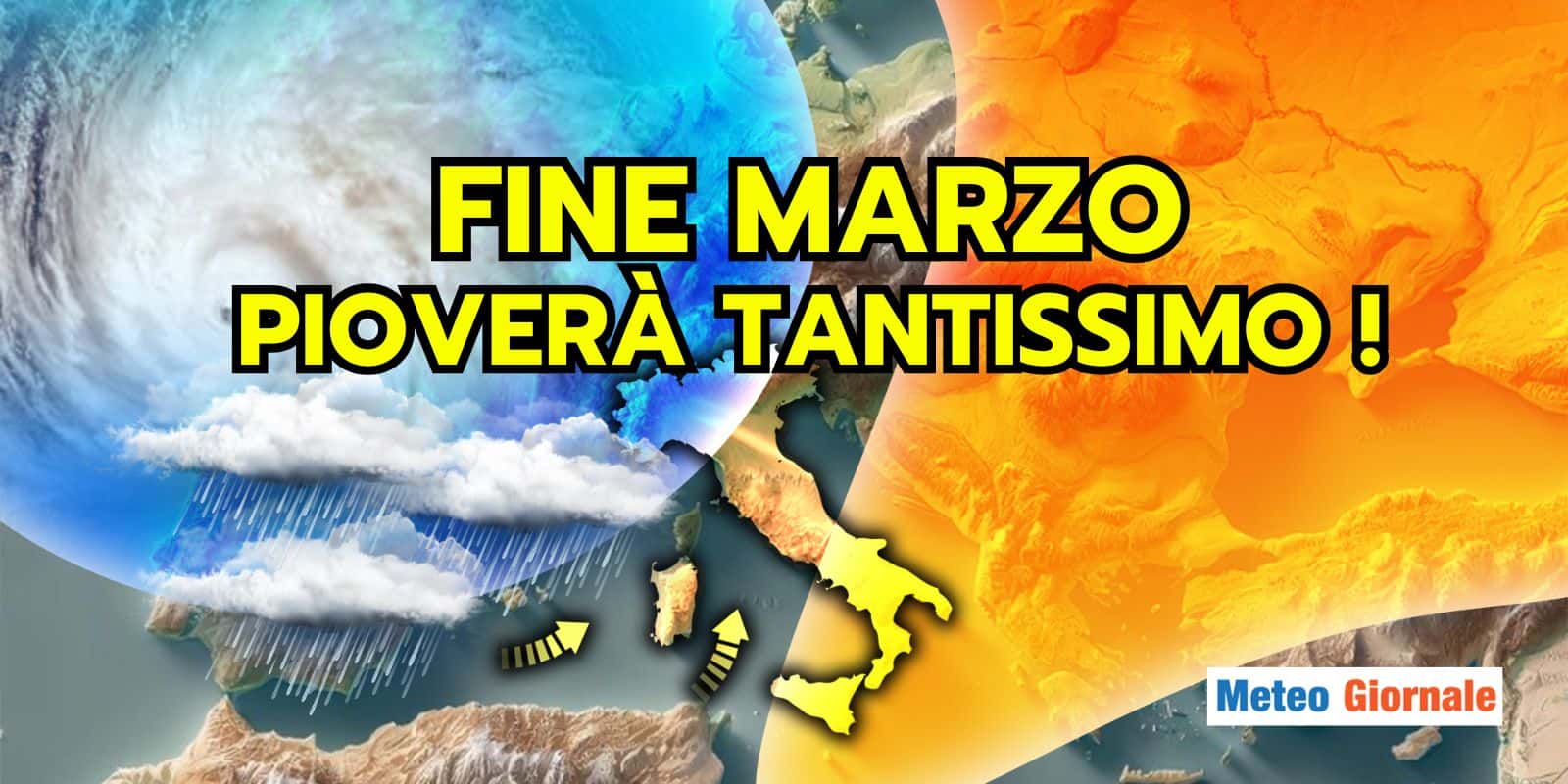 Italia bersaglio del maltempo: GRANDINATE e NUBIFRAGI scuotono il meteo di fine Marzo