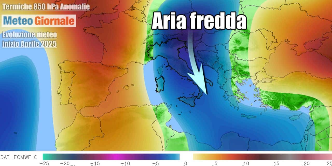 Nei primi giorni del nuovo mese farà più freddo del normale