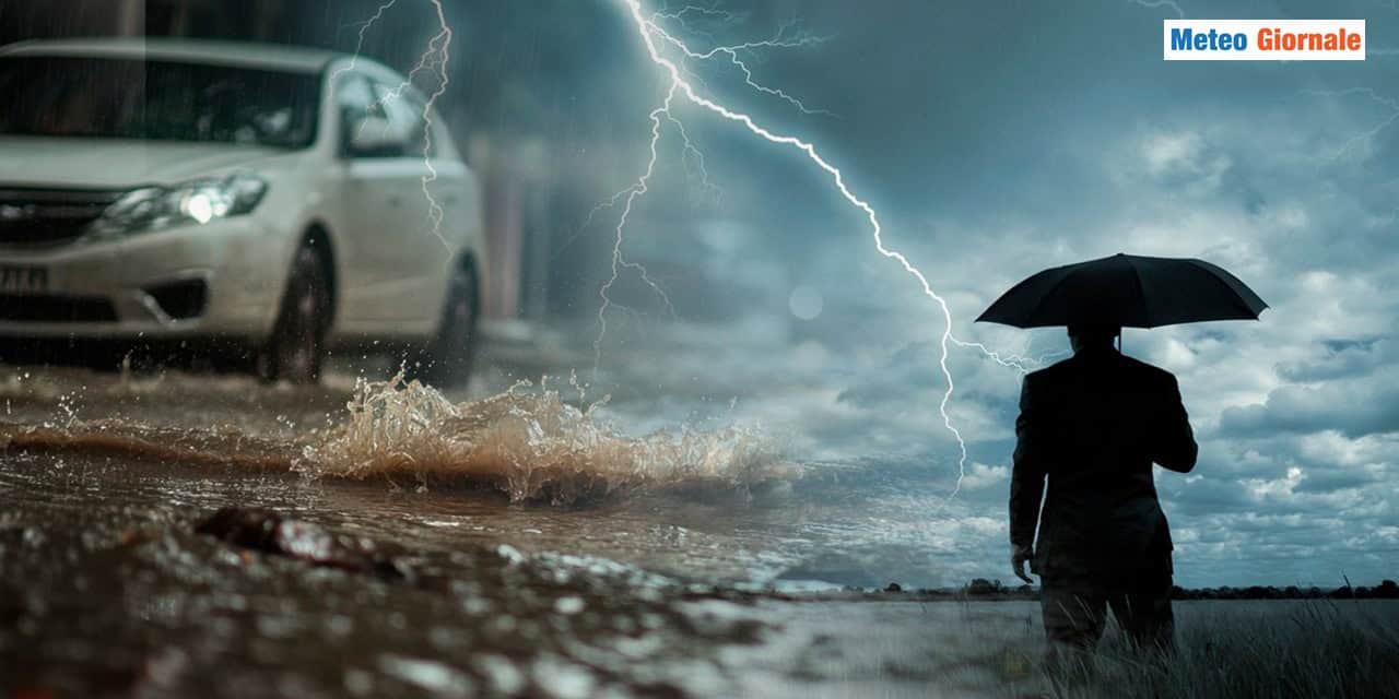 Meteo: lunga fase di maltempo al Centro-Sud, pericolo alluvioni