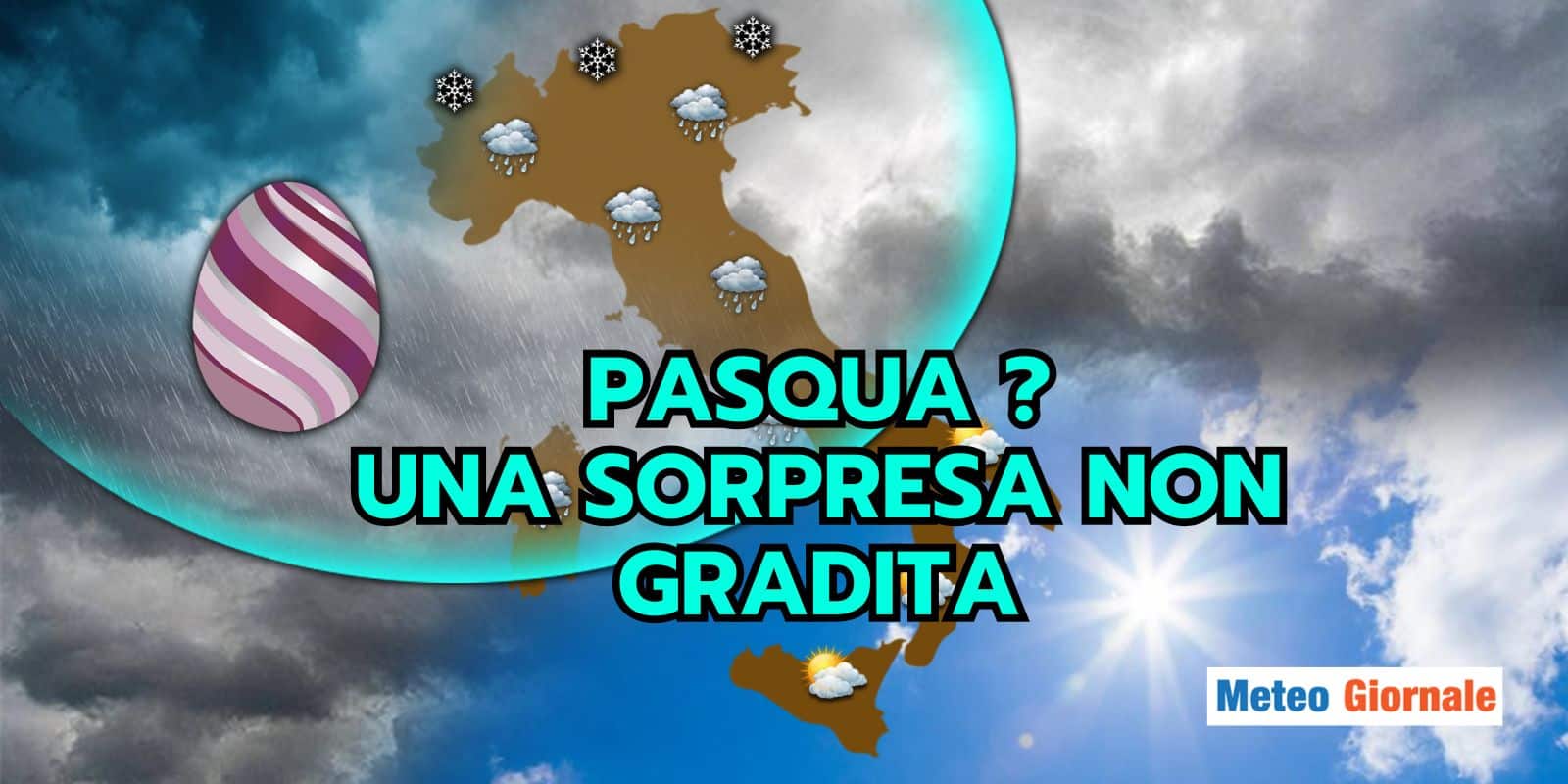 Meteo: Aprile caldo ma instabile, il maltempo potrebbe prendersi anche Pasqua