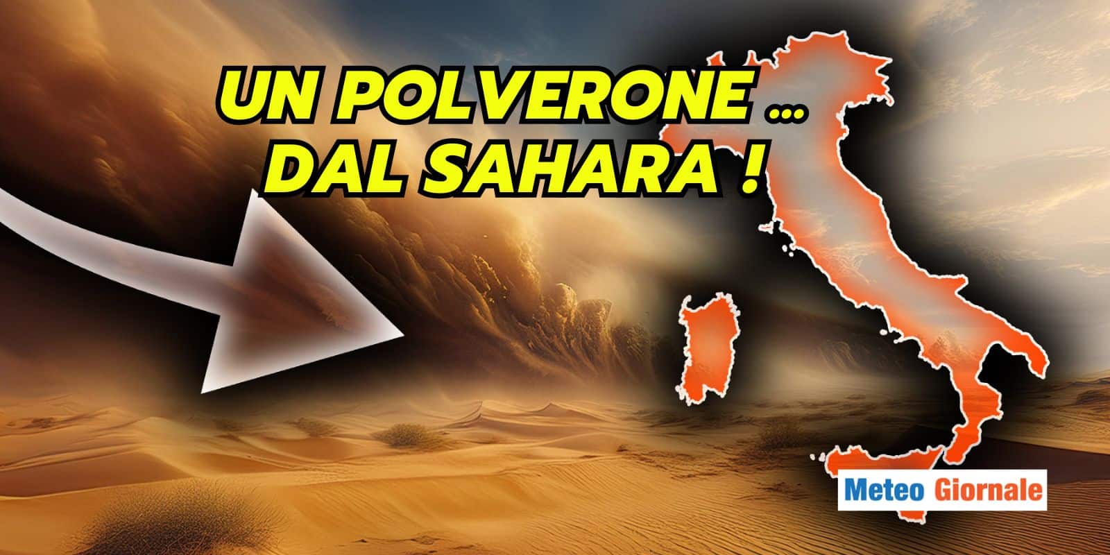 Meteo carico di sabbia: l’Italia sotto una nuvola di polvere sahariana