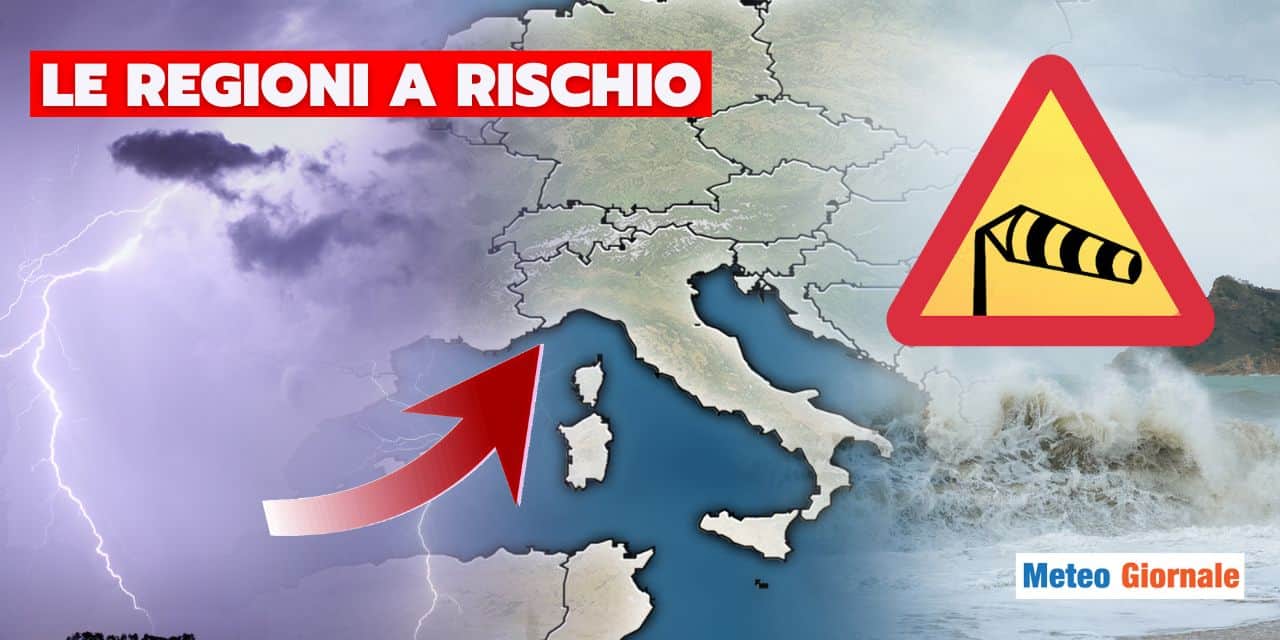 Meteo: nubifragi a ripetizione dal 9 Marzo, ecco chi rischia