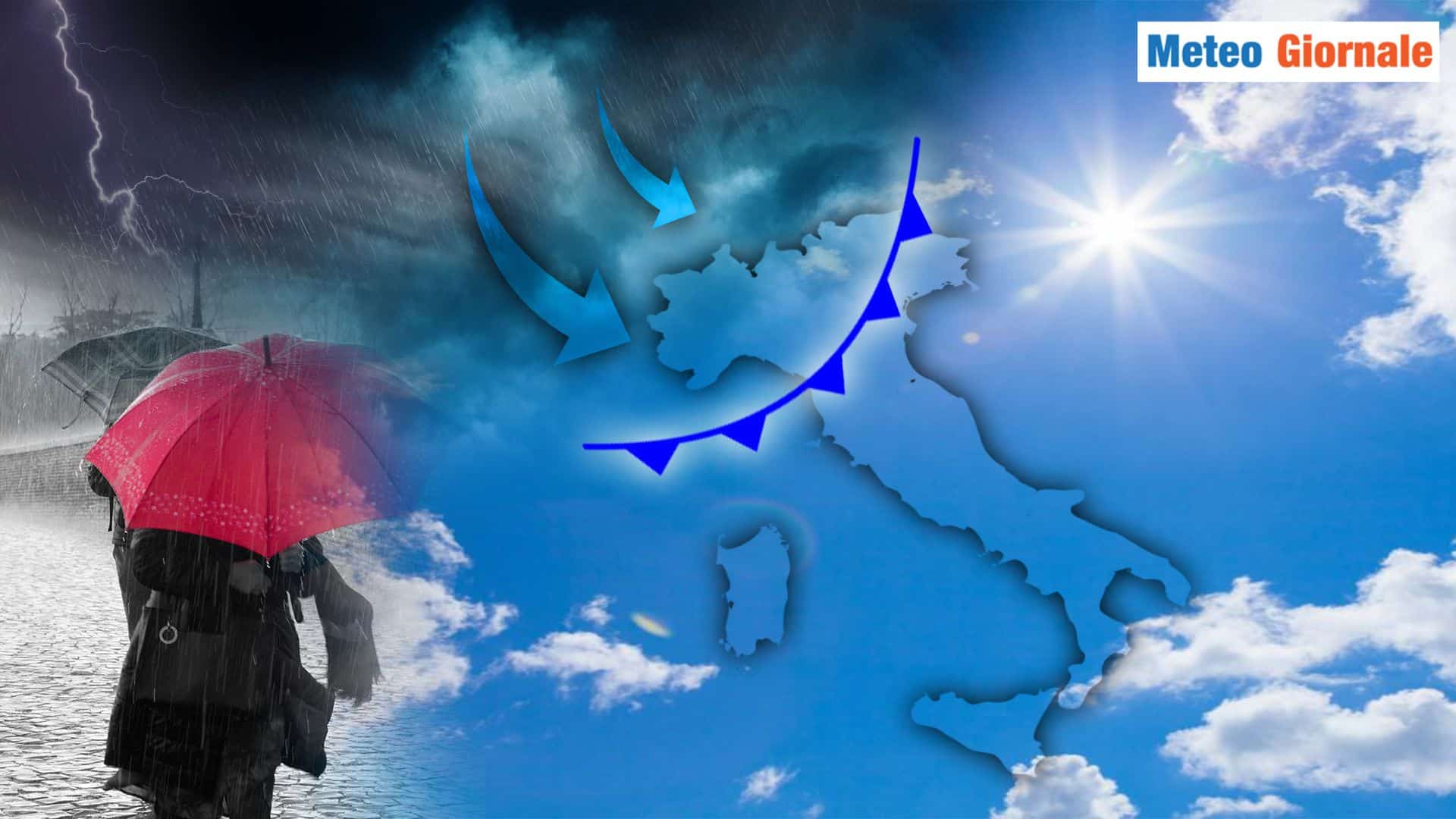 Meteo a 15 giorni, migliora ma poi lunga fase di MALTEMPO