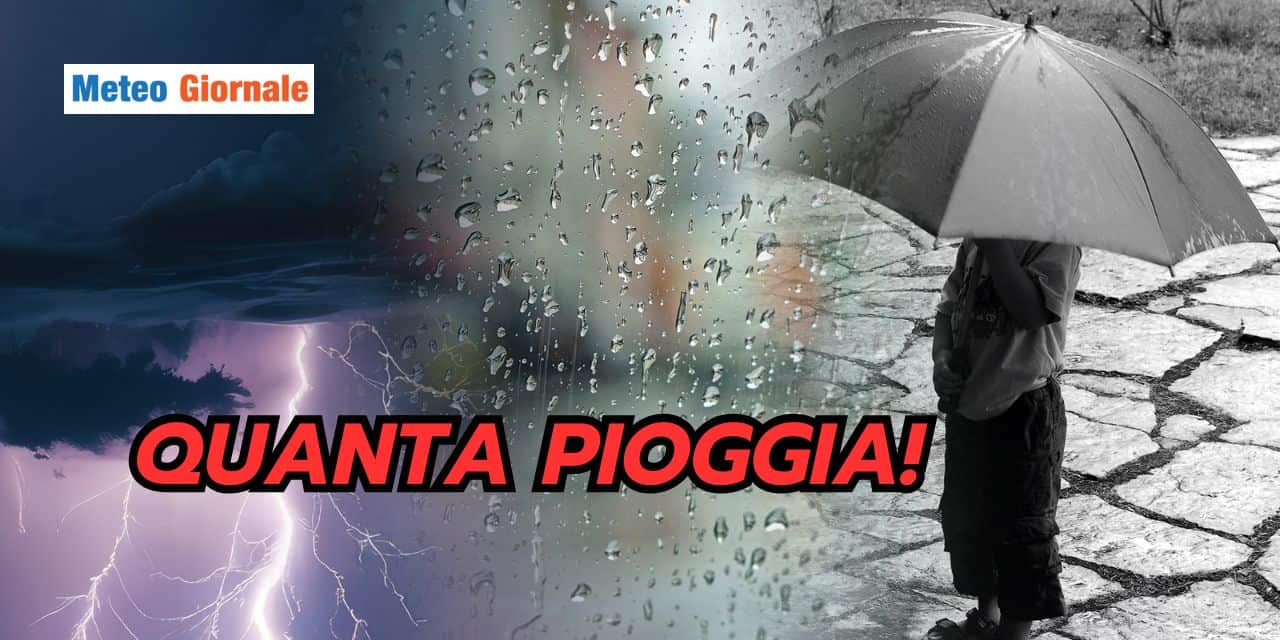 Meteo lungo termine: piogge INFINITE, nessuna crisi idrica