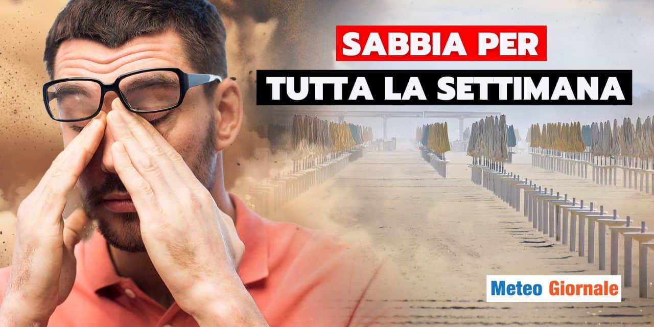 Meteo: scirocco e sabbia a vagonate, non lavate l’auto in queste regioni