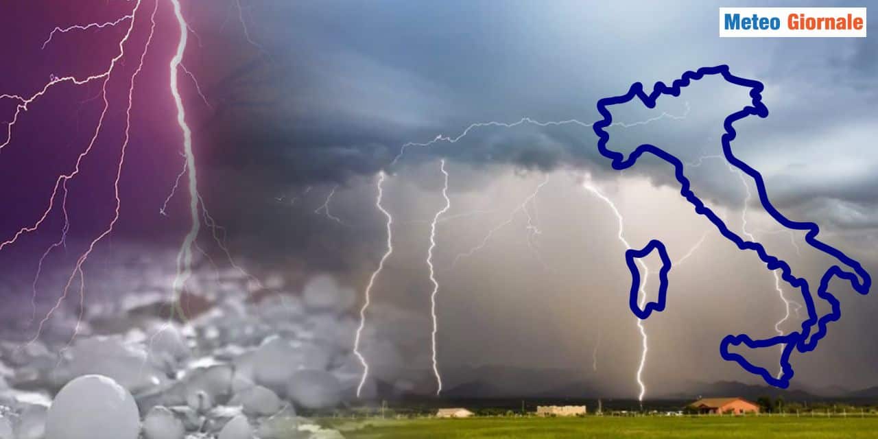 Meteo Domenica 23: rischio temporali e grandine, occhi puntati al Nord