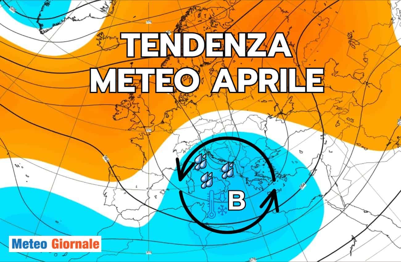 Tendenza Meteo: anche APRILE riserva SORPRESE. Temperature giù, PIOGGE su!