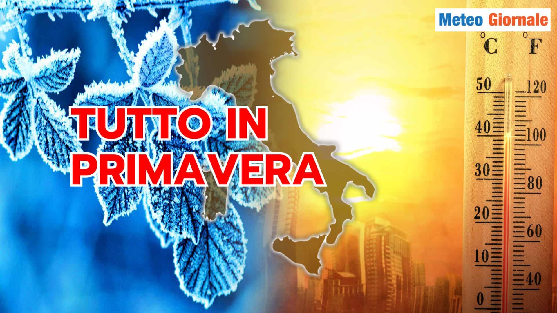 Tutto il Meteo dell’anno in PRIMAVERA. Le altre stagioni pessime