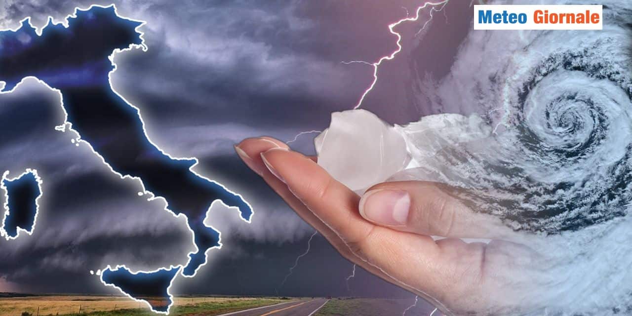 Temporali intensi da Ciclone sull'Italia