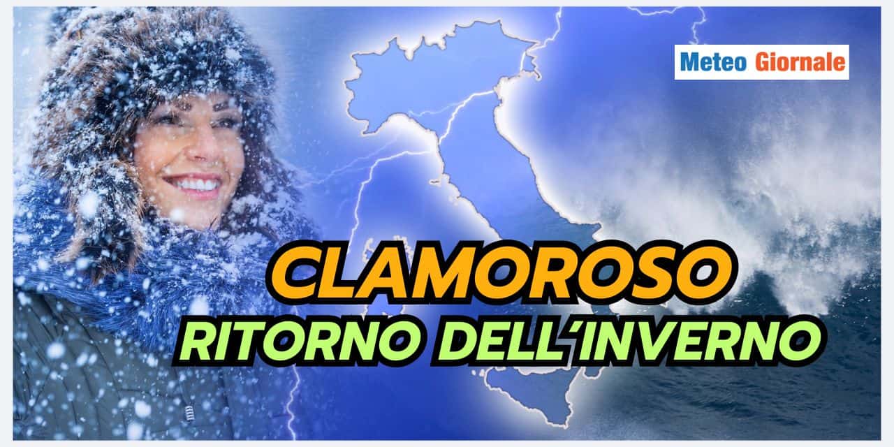 Non si scherza: meteo INVERNALE in sei REGIONI