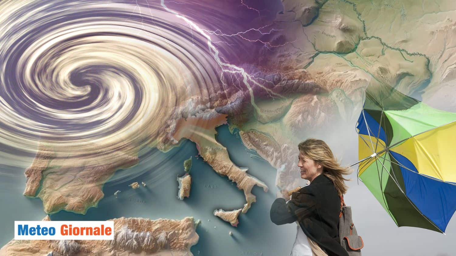 CICLONE in arrivo sull’Italia: rischio Nubifragi fino a 150mm e GRANDINE grossa. Ecco dove colpirà