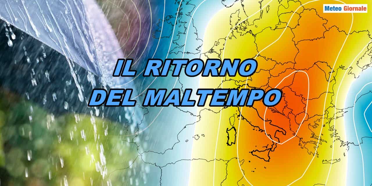 Meteo data ritorno maltempo 0704